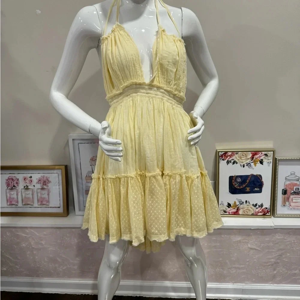 NWOT FREE PEOPLE Robe courte 100 Degree Sz : L - Picture 6 of 12